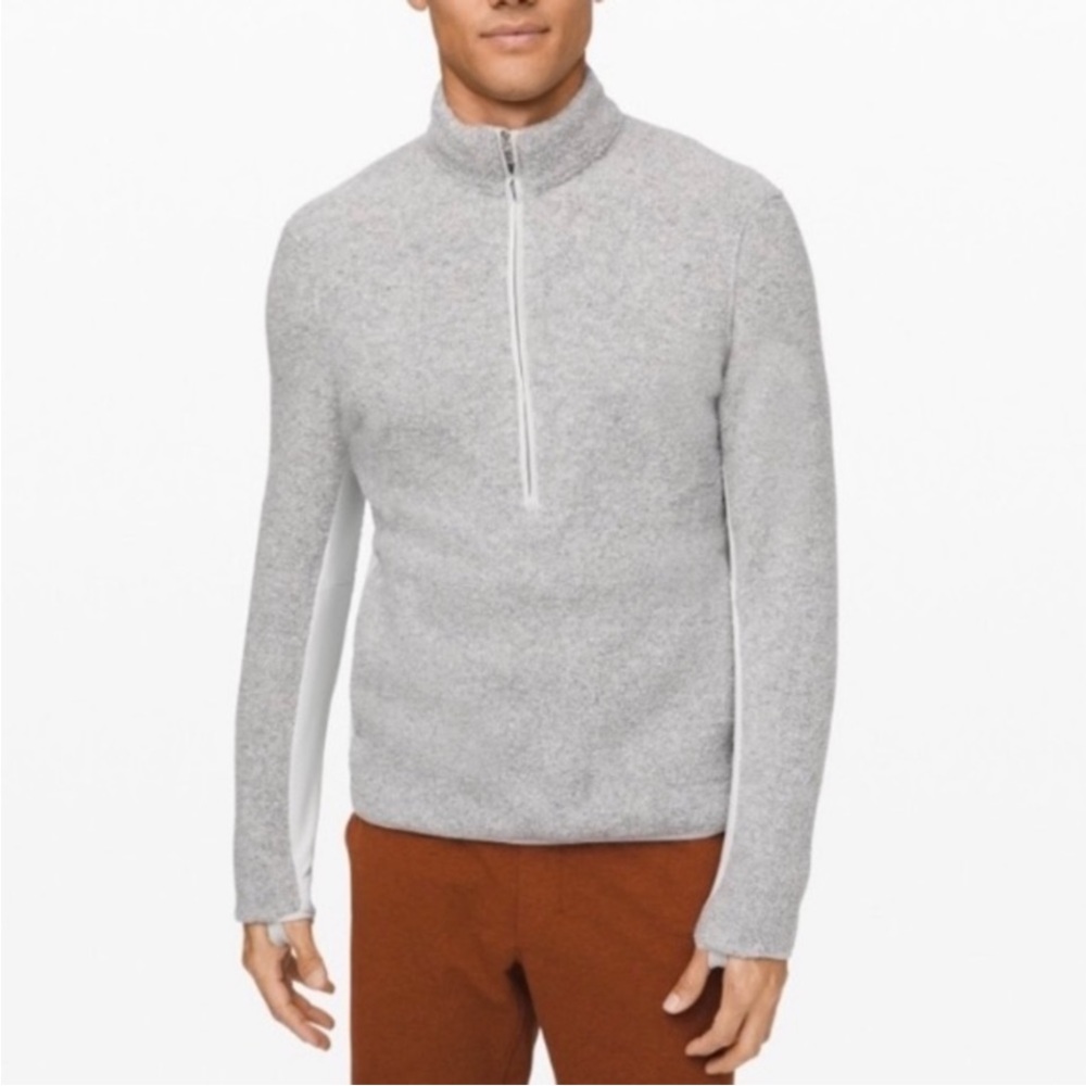 lululemon athletica Gray Zip Up Sweater